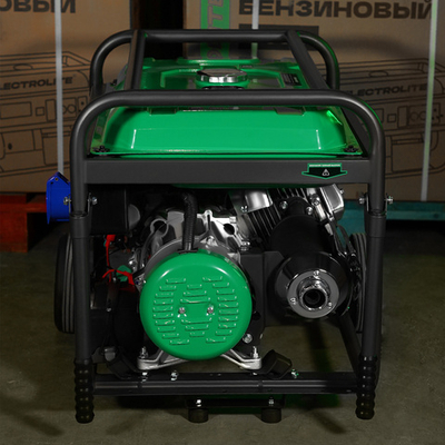 Генератор бензиновый Electrolite 9000S с электрическим стартером / колеса+ручки