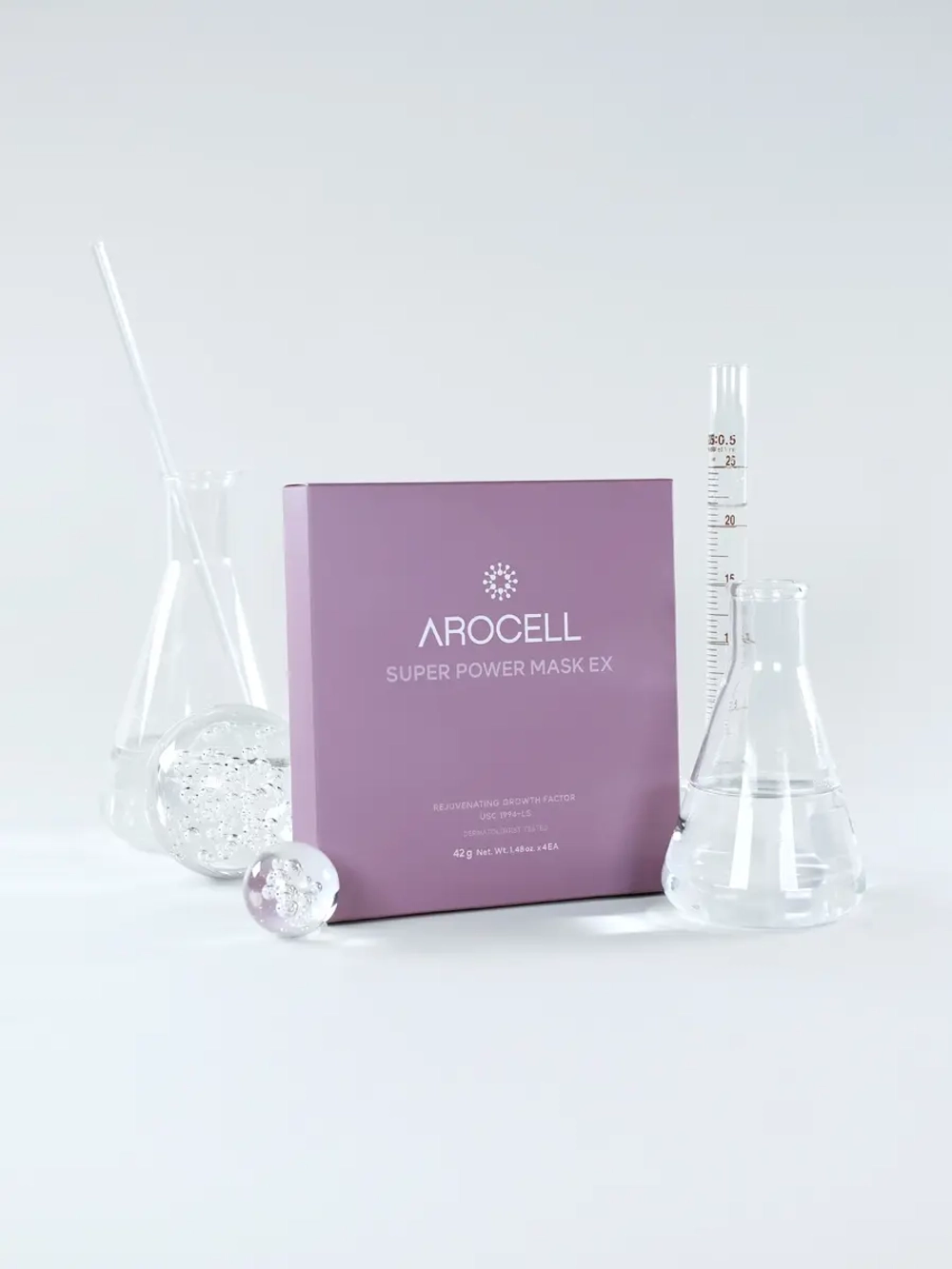 Arocell Концентрированная ампульная гидрогелевая маска с низкомолекулярным коллагеном Super Power Mask EX 42 гр