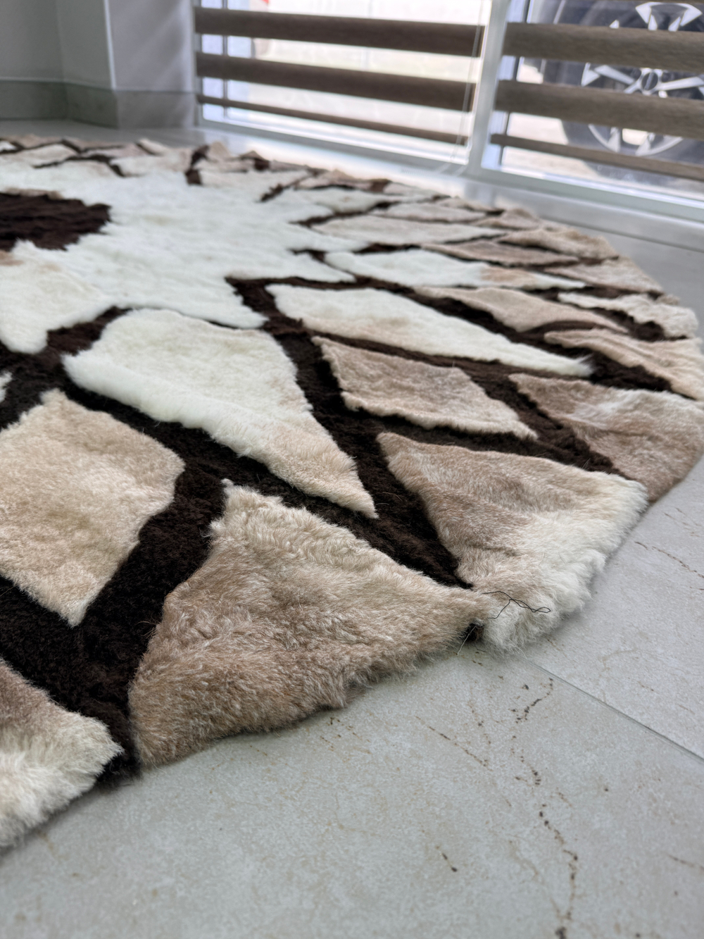 Ковер шкура натуральная овчина меховой