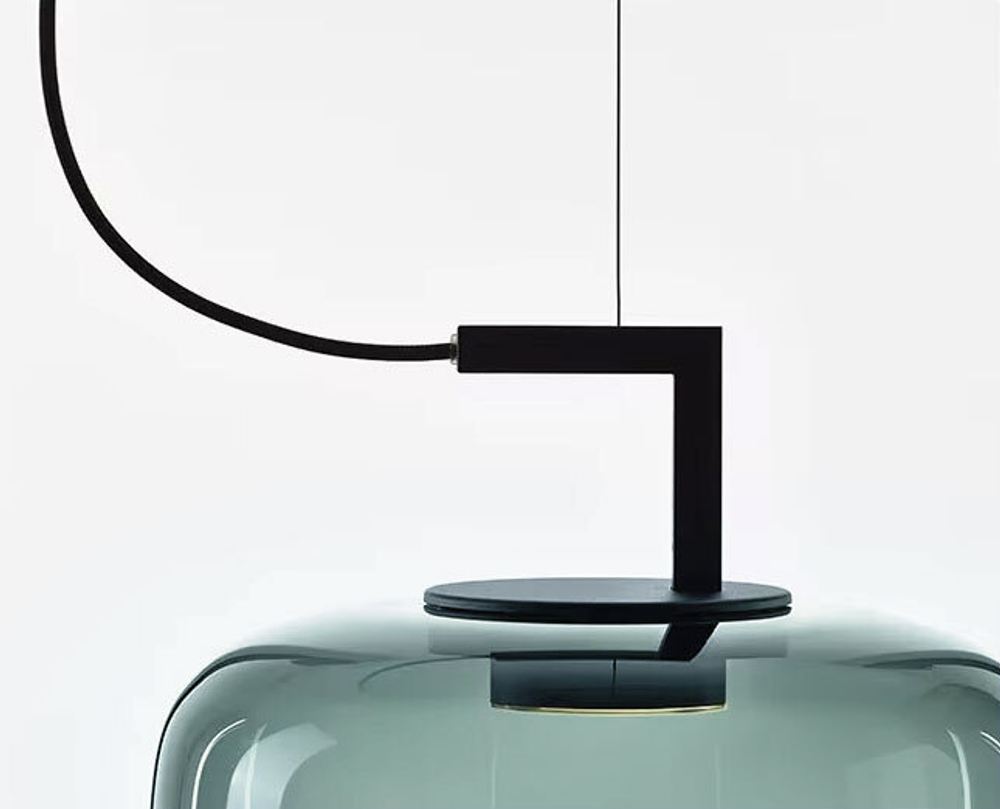 Подвесной светильник 8871P/C L black/light green