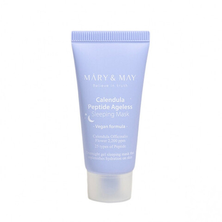 Mary&May Ночная антивозрастная маска с лепестками календулы Calendula Peptide Sleeping Mask 30g