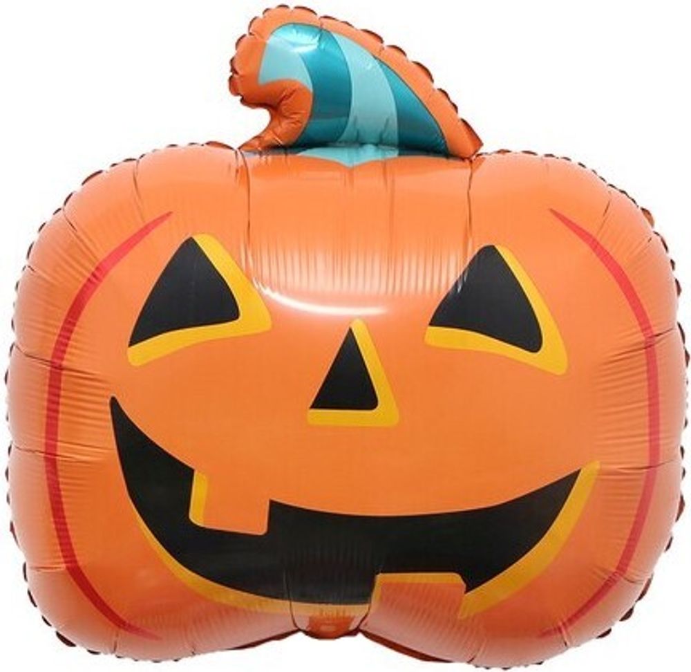 Шар-фигура, фольга, "Хэллоуин. Тыква страшная" 28"/71 см (БГ-30)