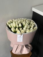 Авторский букет из белой розы 51 шт