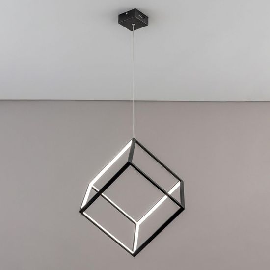 CL719301 Куб Черный Св-к Подвес, LED 40W*4000K