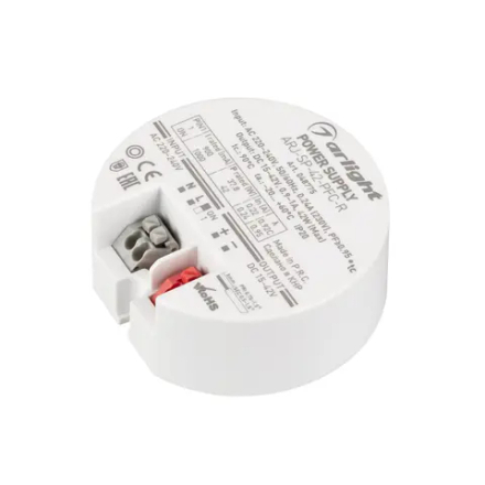Блок питания ARJ-SP-42-PFC-R (42W, 15-42V, 0.9-1A) (Arlight, IP20 Пластик, 5 лет) 048775