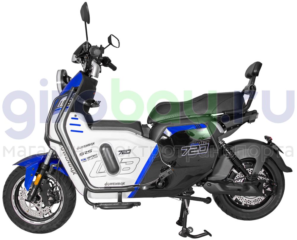 Электроскутер WENBOX U7 1500W (60V/45Ah) - Синий фото №4