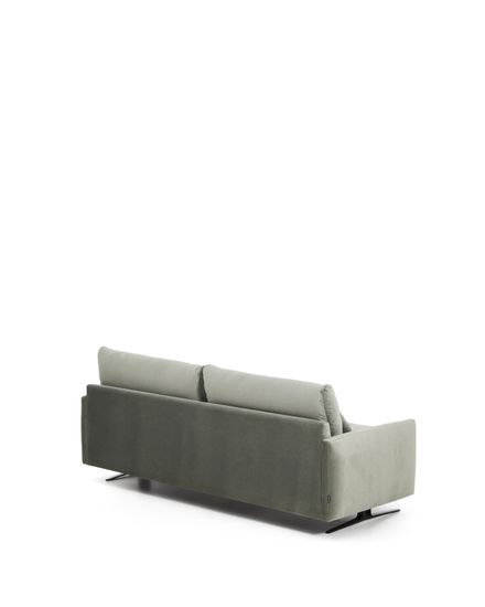 Двухместный диван Veliro из зеленого бархата, 210 см