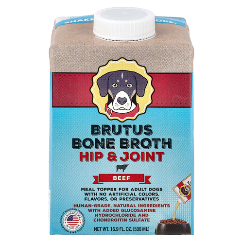 Brutus Bone Broth, добавка для бедер и суставов, для взрослых собак, говядина, 500 мл (16,9 жидк. унции)