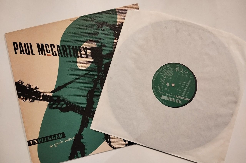 Винтажная виниловая пластинка LP Paul McCartney Unplugged The Official Bootleg (Spanish 1991)