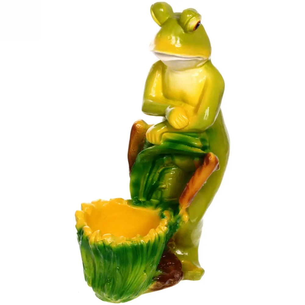Фигура из гипса «Лягушка-кашпо» 46см