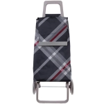 Тележка хозяйственная с сумкой (93*40*30см, колеса 15см,грузоподъемность до 40 кг) черная