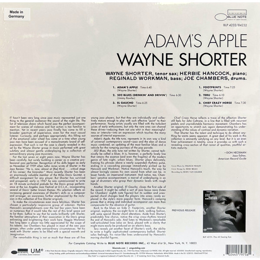 Wayne Shorter / Adam's Apple (LP)