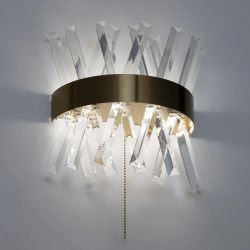 Citilux Ричард CL336313 LED Бра хрустальное с выключателем Бронза
