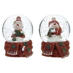 GAEM Фигурка декор в стекл шаре "Снеговик", D 4.5 см, L5 W4,5 H6 см, 2в.