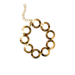 "Мегара мод." браслет в золотом покрытии из коллекции "Мегара" от Jenavi с замком карабин