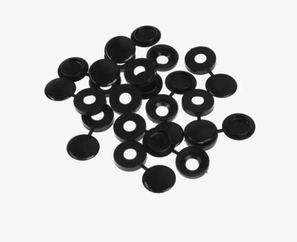 Декоративный колпачок для самореза черный 10штук