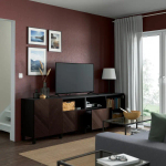 Дверца - HEDEVIKEN IKEA/ ХЕДЕВИКЕН ИКЕА,  60x38 см, черный