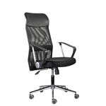 Кресло "Директ Лайт" МС-040, высокая спинка, с подлокотниками, хром, черное