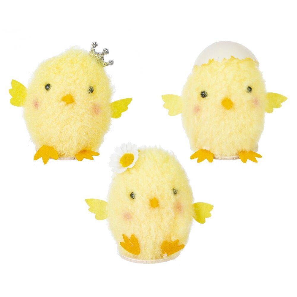 GAEM Набор из 3-х Фигурок декоративных "Цыпленок" , L7 W6 H7 см