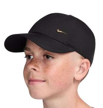 Теннисная кепка Nike Kids Dri-Fit Club Unstructured Metal Swoosh - black/gold