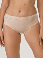 Жаккардовые трусики-слипы с мелким рисунком (Размер: 52) (Цвет: пудровый)