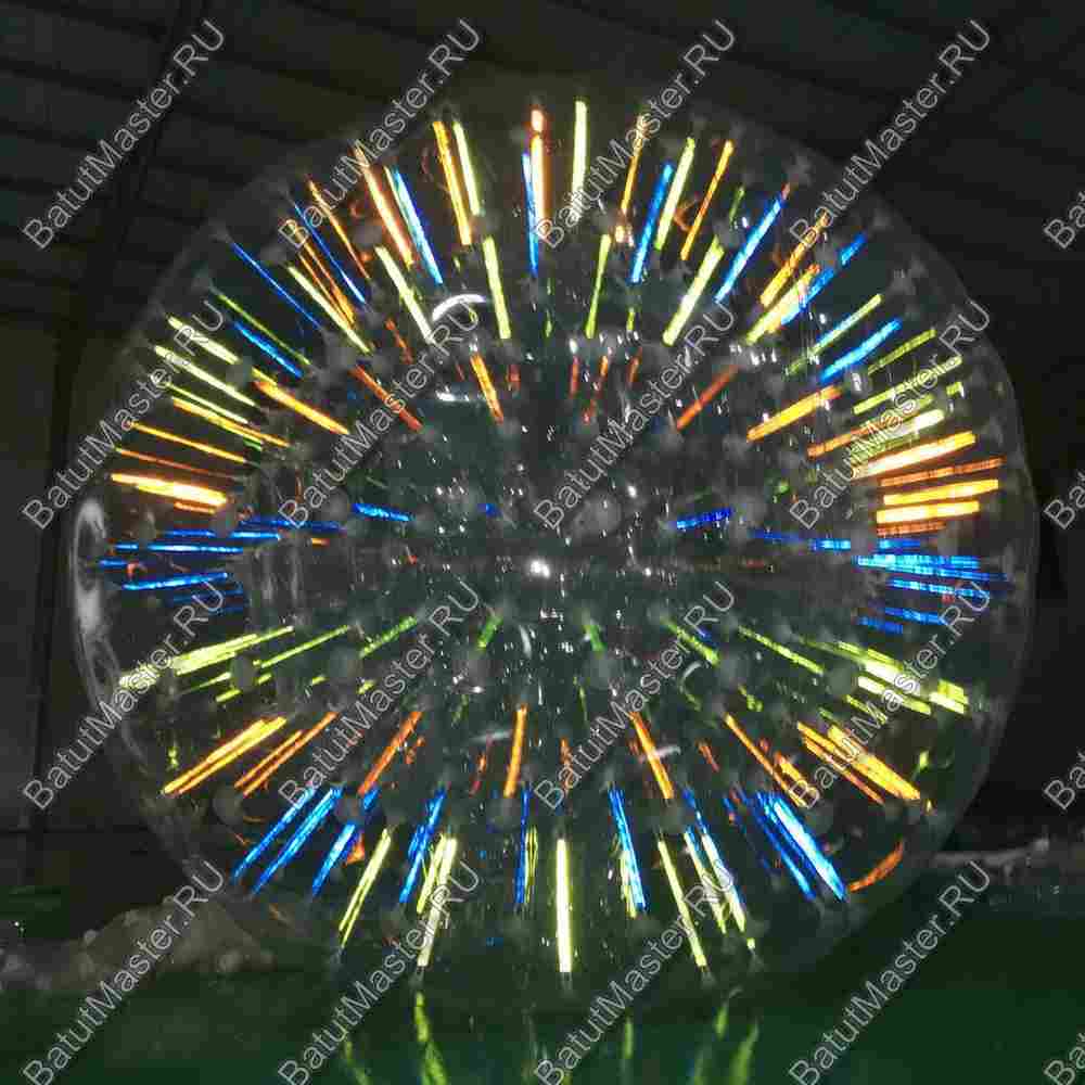 Светящийся зорб "Neo" ТПУ, диаметр 2.4 м