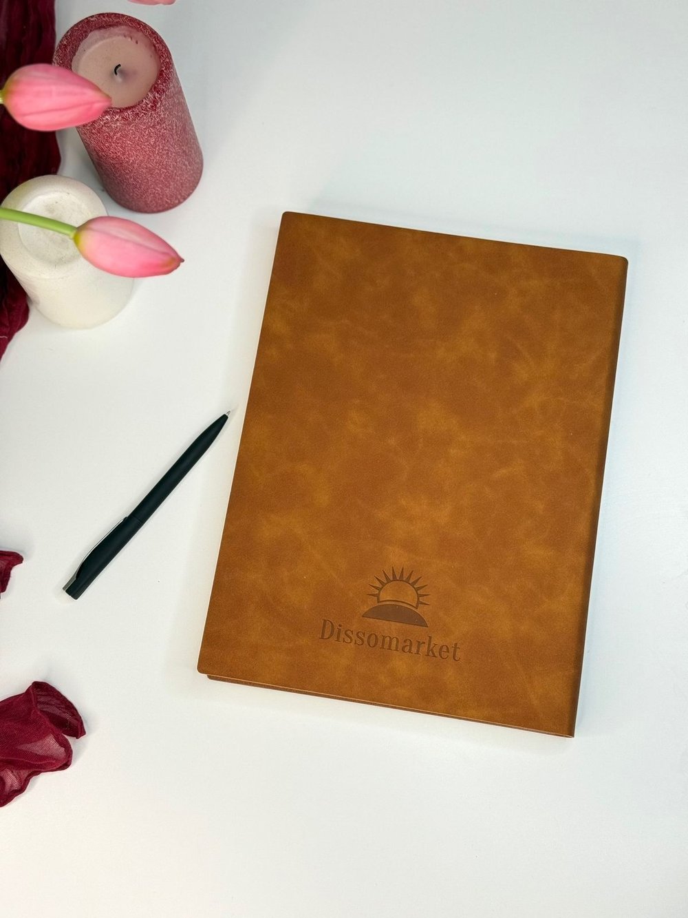 Блокнот А4 200л. (400страниц) без разлиновки Коричнево-желтый (К44-936A)