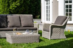 "Гляссе" лаунж-зона из искусственного ротанга, цвет бежевый