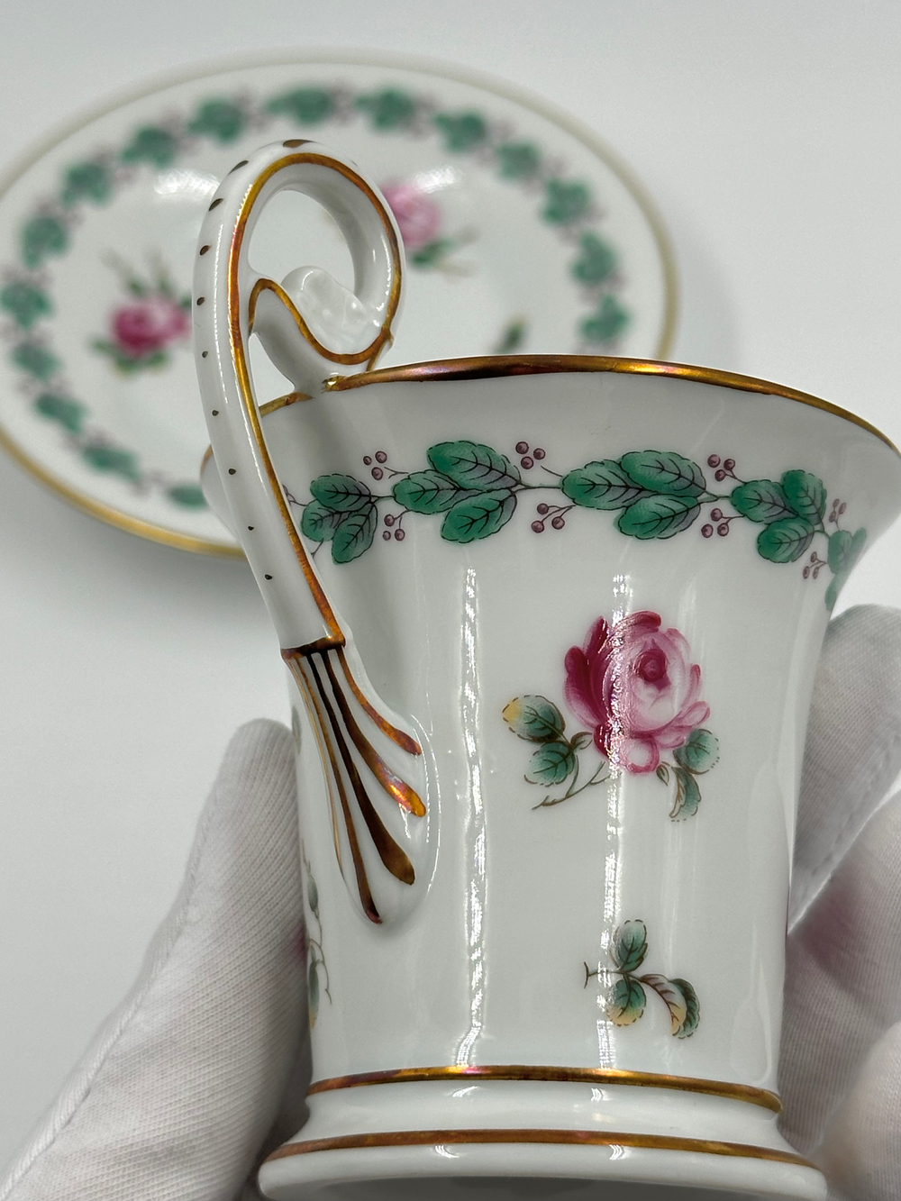 Кофейная пара с розами Richard Ginori