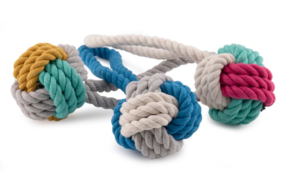 Nunbell игрушка для собак Мяч плетеный