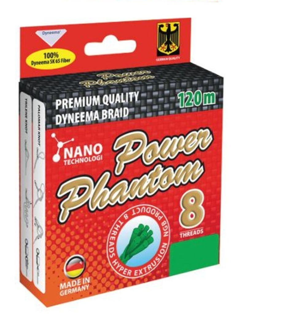 Шнур для рыбалки Power Phantom 8x