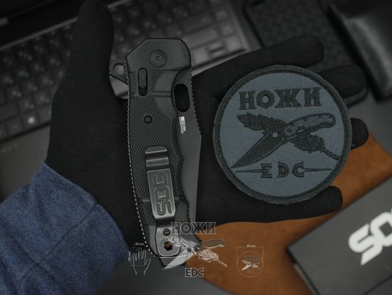 Складной нож SOG, 12-21-02-57 SEALXR c клинком из стали CPM-S35VN, рукоять FRN