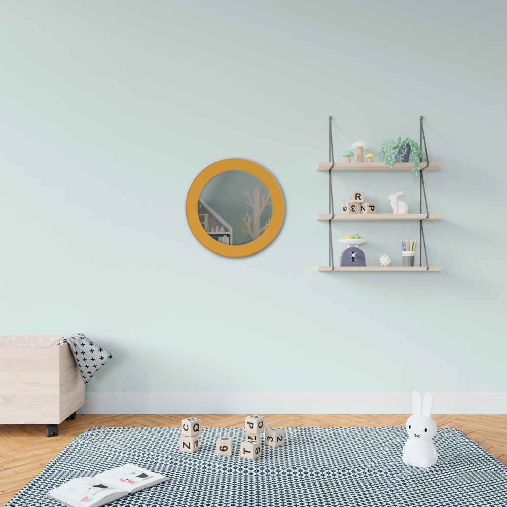 Зеркало круглое оранжевое 560002236