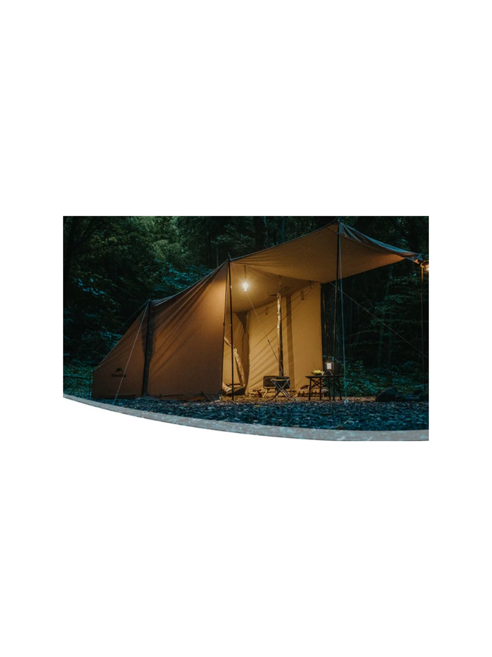 Палатка Naturehike Mountain Stream, 1-местная, алюминиевый каркас, бежевая