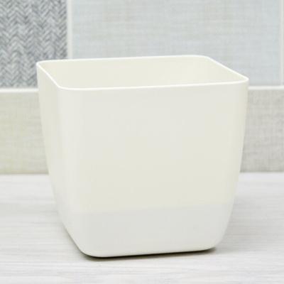 Горшок цветочный Vienna 1,5л квадратный, белоснежный жасмин