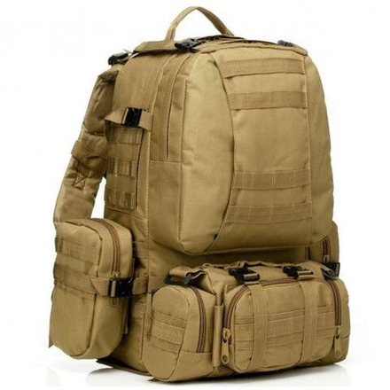 Рюкзак тактический с подсумками песок 50л
