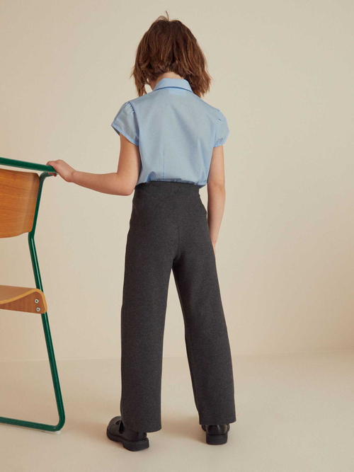 Брюки без застежки школьные Next 542-444, Темно-серый