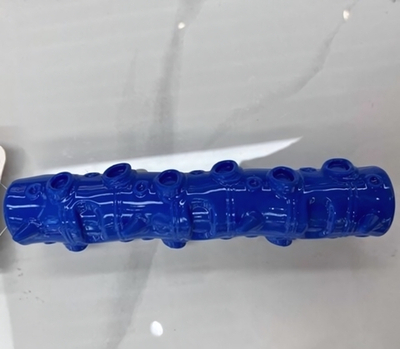 Игрушка жевательная для средних и крупных пород собак «Палочка», цвет синий, с пищалкой, 20.5*3.5см