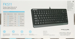 Клавиатура A4Tech Fstyler FKS11 проводная, USB, черный/серый