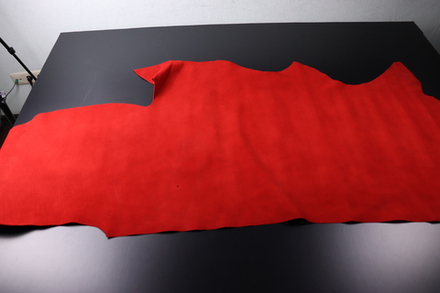 1,1-1,3 Кожа для обуви Франт (Велюр КРС) Красный К\К 135 дм² (КЛ)