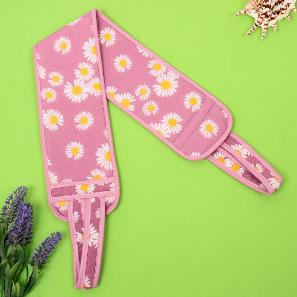 Мочалка для тела «Premium - Toskana», цвет сиреневый, 76*60*9см (ZIP пакет)