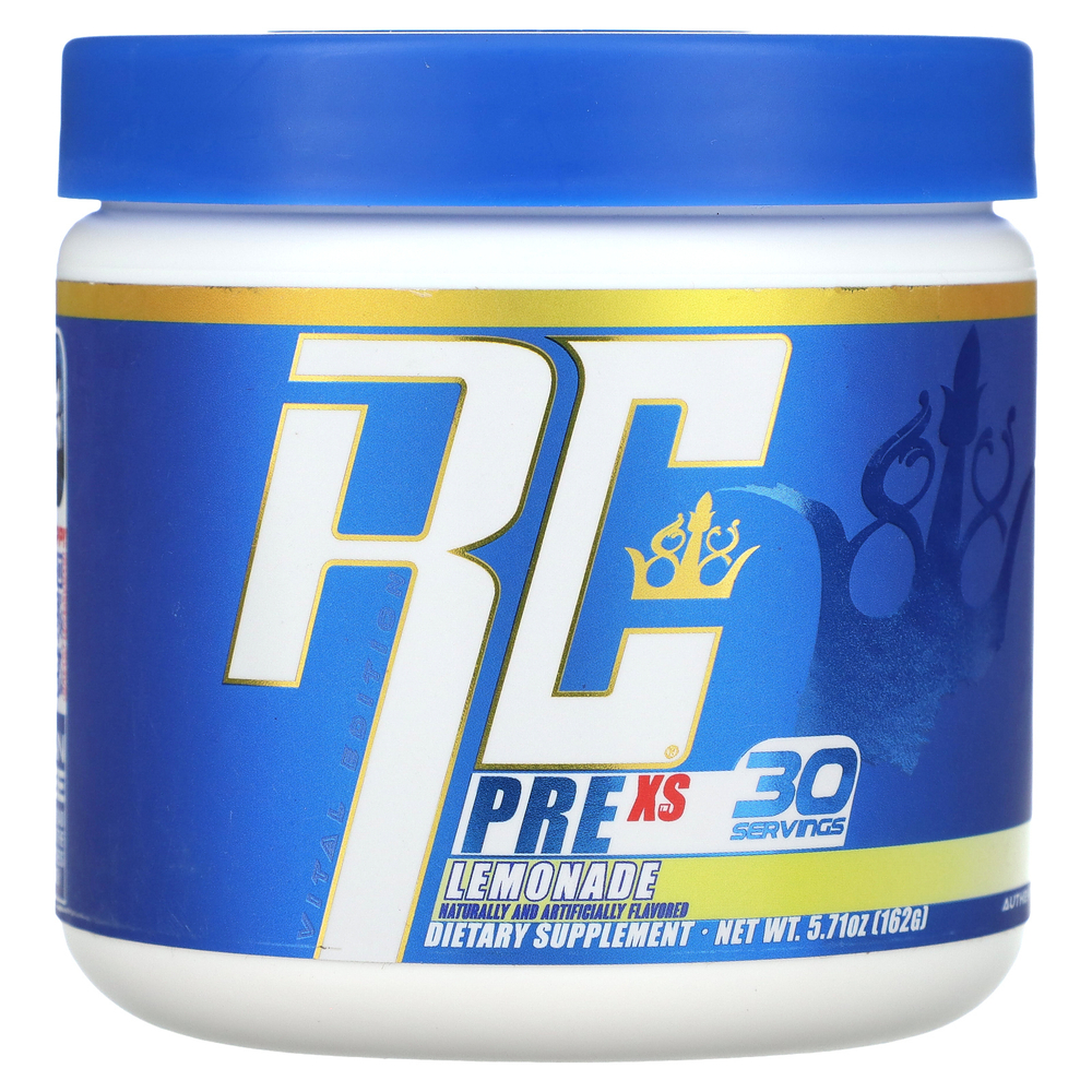 Ronnie Coleman, Vital Edition, Pre-XS, предтренировочный комплекс, со вкусом лимонада, 162 г (5,71 унции)