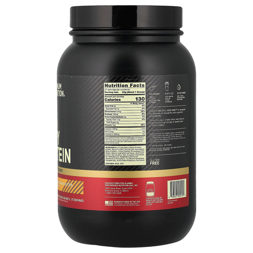 Optimum Nutrition, Gold Standard® 100% Whey, сывороточный протеин, со вкусом шоколада и арахисовой пасты, 907 г (2 фунта)