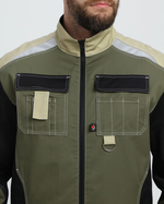 Костюм Вектрон-2 (тк.Смесовая МВО,240) п/к, хаки/черный/бежевый