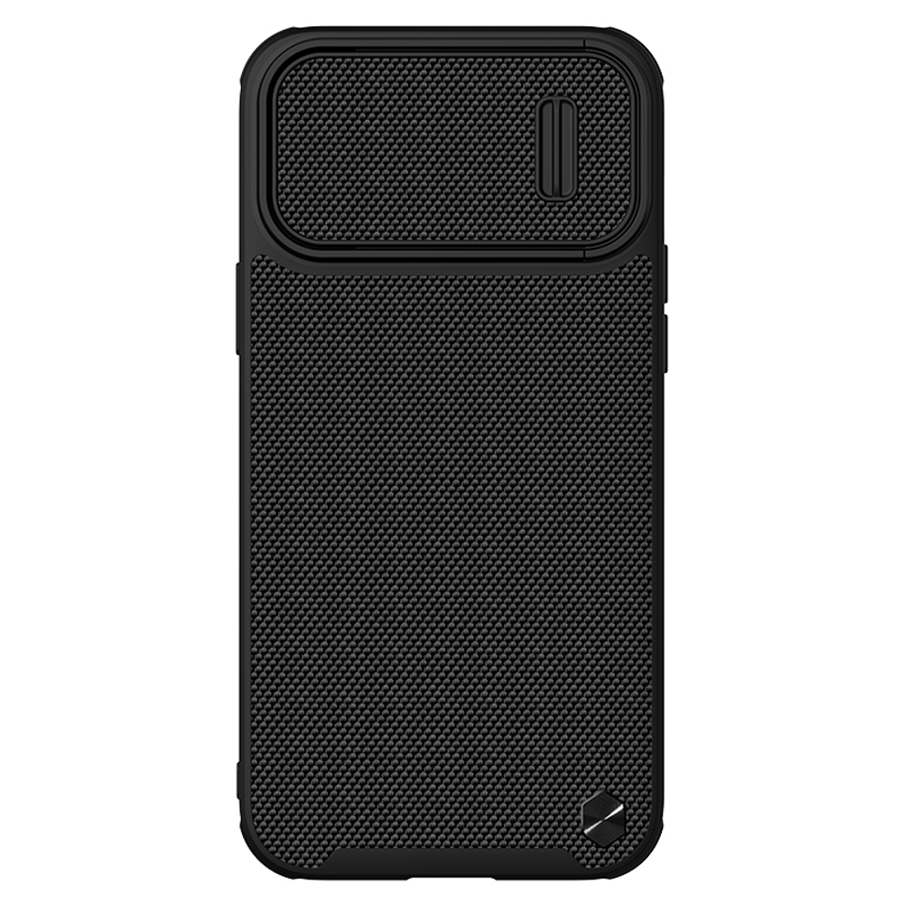 Чехол защитный для iPhone 13 Pro Max, Nillkin, серия Textured Case S (покрытие нейлонового волокна), полуавтоматическая механизм сдвижной шторки