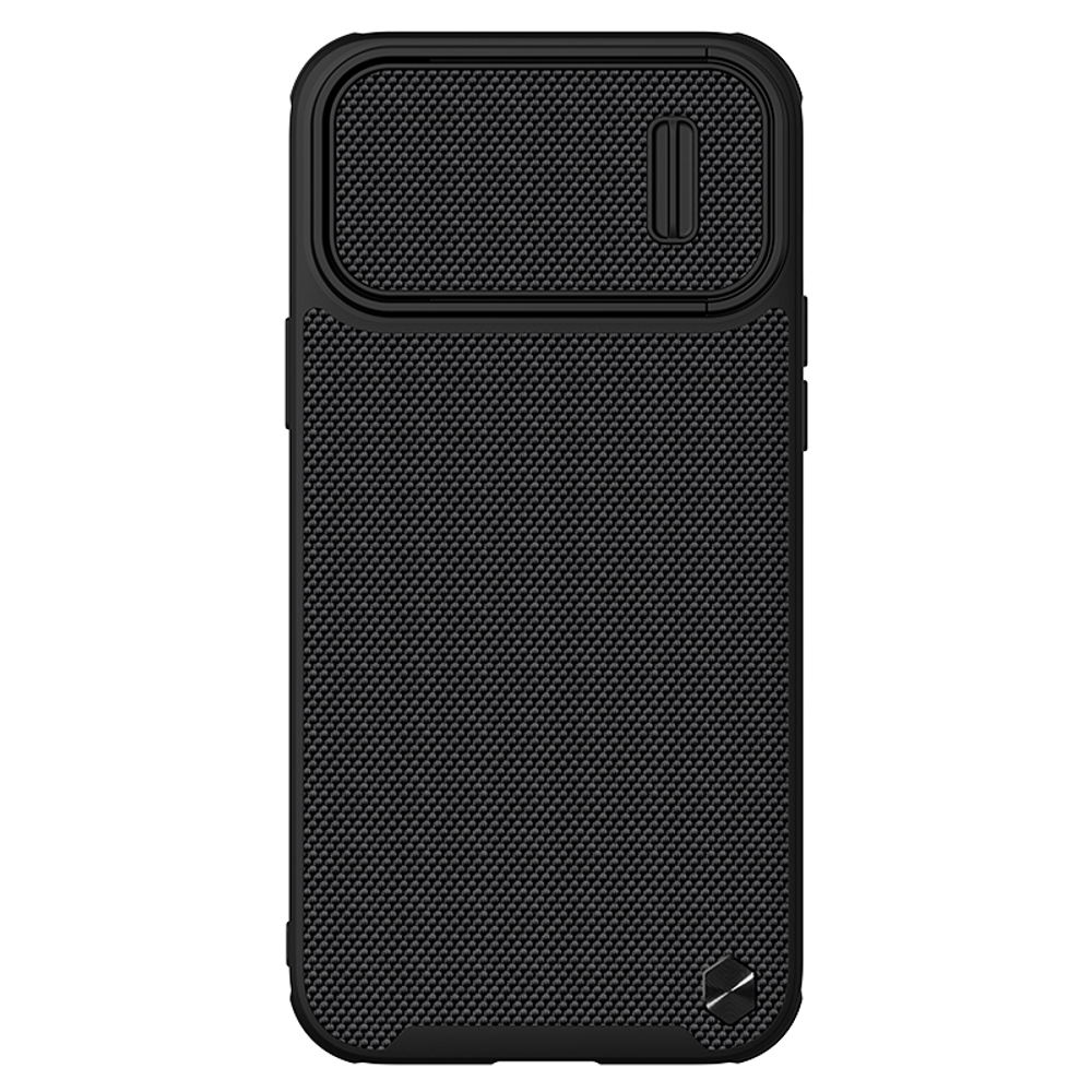 Чехол защитный для iPhone 13 Pro Max, Nillkin, серия Textured Case S (покрытие нейлонового волокна), полуавтоматическая механизм сдвижной шторки