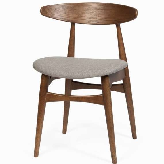 Стул Remake с бежево-серой обивкой