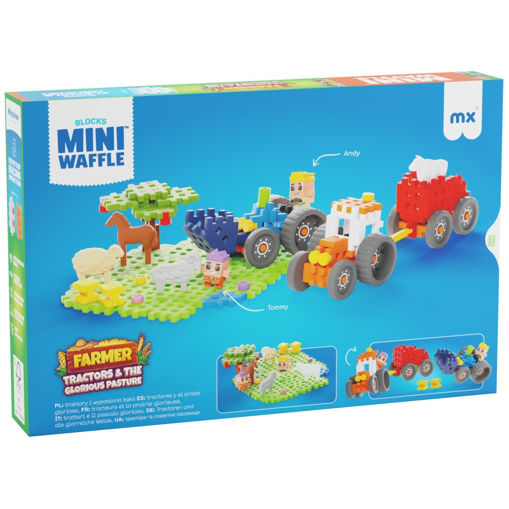 Marioinex - Конструктор Mini Waffle FARMER Тракторы и пасека 110 шт. 907535