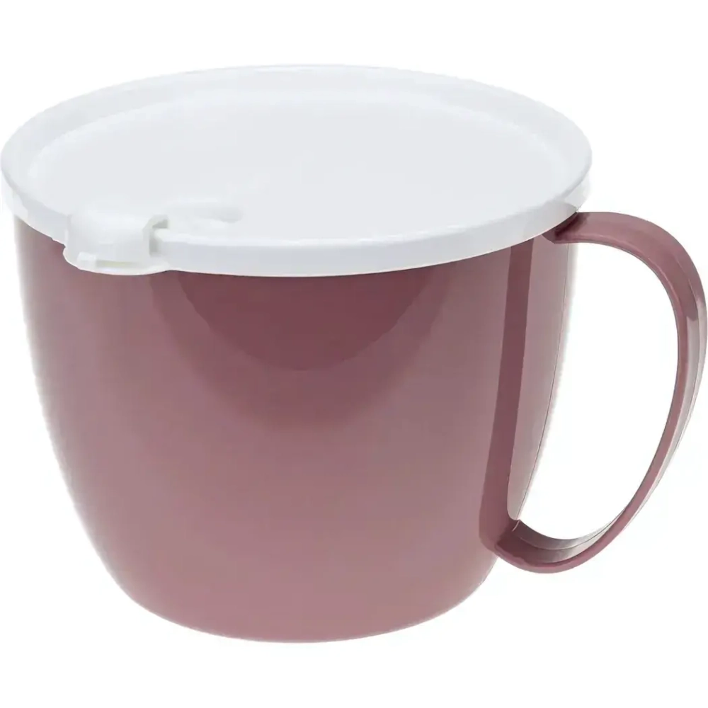 Кружка для супа 0,7л с крышкой ягодный