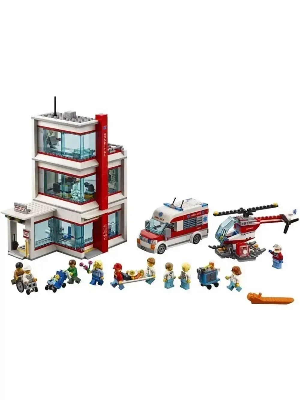 Конструктор Сити Городская больница 964 детали 19099